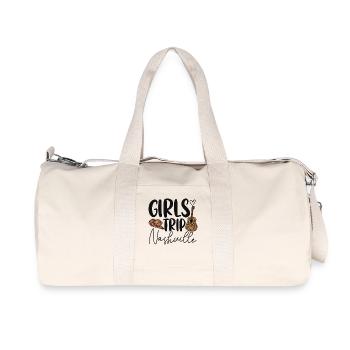 Girls Trip Nashville - Recycled Canvas Sports Bag by Stanley/Stella - natural - Front