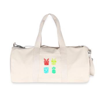 Santa Claus Christmas Time Christmas - Recycled Canvas Sports Bag by Stanley/Stella - natural - Front