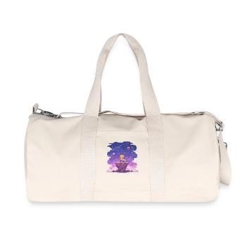 Kuschelbär am Sternenhimmel Kuchen - Recycelte Canvas-Sporttasche von Stanley/Stella - Naturweiß - Vorne