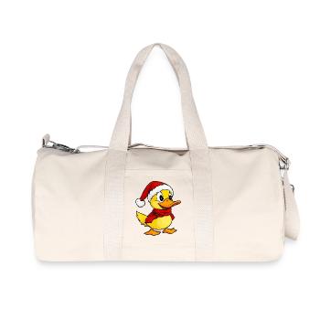 Enten Weihnachten / Entlein - Recycelte Canvas-Sporttasche von Stanley/Stella - Naturweiß - Vorne