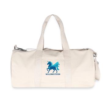 Fier Surfeur de Vagues, Puissance de Licorne, Mer - Sac de sport en toile recyclée Stanley/Stella - blanc naturel - Devant