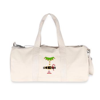 WEIHNACHTS ELF Kostüm Outfit Wichtel Xmas Party - Recycelte Canvas-Sporttasche von Stanley/Stella - Naturweiß - Vorne