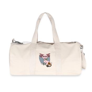 Süßer Axolotl Gamer Ramen-Nudel-Geek-Tierhalter - Recycelte Canvas-Sporttasche von Stanley/Stella - Naturweiß - Vorne