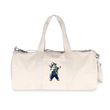 Einhorn-Polizist abtupfen Vater Officer Vatertags-Gi - Recycelte Canvas-Sporttasche von Stanley/Stella - Naturweiß - Vorne
