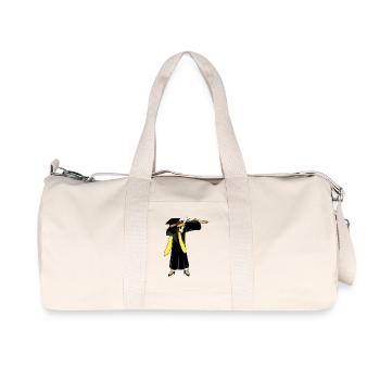 Dabbing Graduation Girl Diploma Funny High School  - Recycled Canvas Sports Bag by Stanley/Stella - natural - Front