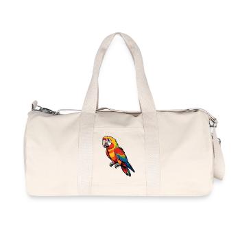 Magnificent Parrot Colour Play - Recycled Canvas Sports Bag by Stanley/Stella - natural - Front