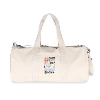 Just A Girl Who Loves Anime And Sketching - Recycled Canvas Sports Bag by Stanley/Stella - natural - Front