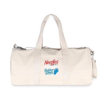 Aiguilles, blouse et gants en caoutchouc - Sac de sport en toile recyclée Stanley/Stella - blanc naturel - Devant