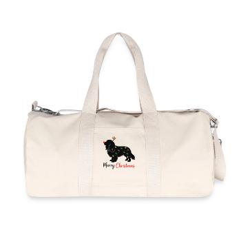  Cavalier King Charles Spaniel Weihnachten Winter - Recycelte Canvas-Sporttasche von Stanley/Stella - Naturweiß - Vorne