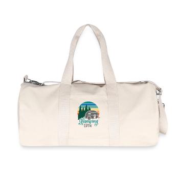 Camping Glamping Vacances Camping-car - Sac de sport en toile recyclée Stanley/Stella - blanc naturel - Devant
