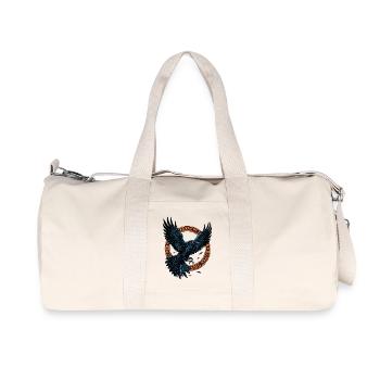 Runes de corbeau viking, chemise nordique - Sac de sport en toile recyclée Stanley/Stella - blanc naturel - Devant