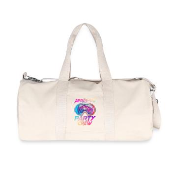 Apres Ski Party Crew Bunt - Recycelte Canvas-Sporttasche von Stanley/Stella - Naturweiß - Vorne