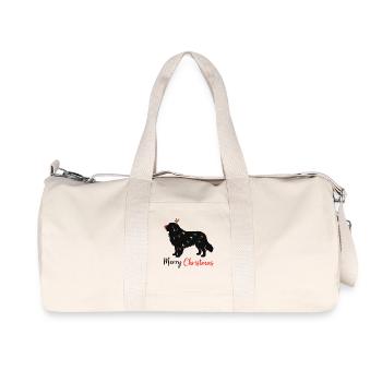 Grands Pyrénées Animaux d’hiver de Noël Chiens - Sac de sport en toile recyclée Stanley/Stella - blanc naturel - Devant