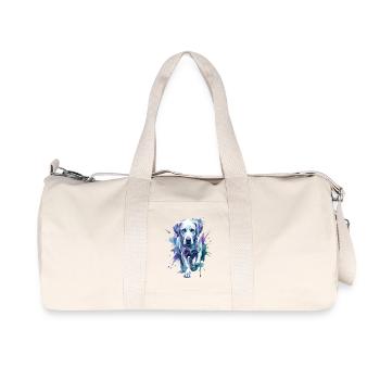 Labrador – Timeless elegance - Recycled Canvas Sports Bag by Stanley/Stella - natural - Front