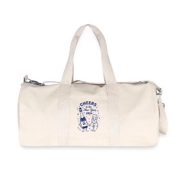 Santé à la célébration du Nouvel An 2026 - Sac de sport en toile recyclée Stanley/Stella - blanc naturel - Devant