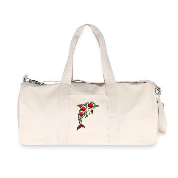 Delfin Apfel - Recycelte Canvas-Sporttasche von Stanley/Stella - Naturweiß - Vorne