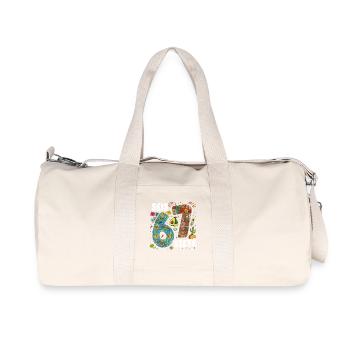 Six Seven Fiesta Pattern - Sac de sport en toile recyclée Stanley/Stella - blanc naturel - Devant