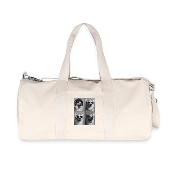 Collage de chiens corgi : quatre portraits - Sac de sport en toile recyclée Stanley/Stella - blanc naturel - Devant