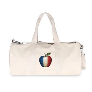 France - Sac de sport en toile recyclée Stanley/Stella - blanc naturel - Devant