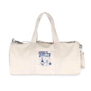 Santé à la célébration du Nouvel An 2026 - Sac de sport en toile recyclée Stanley/Stella - blanc naturel - Devant