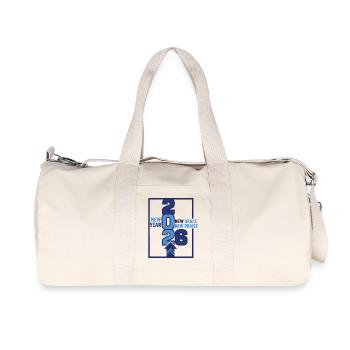 2026 New Year New Grace New Praise - Recycled Canvas Sports Bag by Stanley/Stella - natural - Front