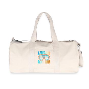 Apres Ski Party Team Bunt - Recycelte Canvas-Sporttasche von Stanley/Stella - Naturweiß - Vorne