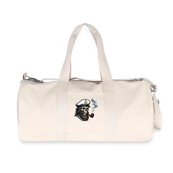 St Pauli Hamburg Paulianer Totenkopf Hafen Kapitän - Recycelte Canvas-Sporttasche von Stanley/Stella - Naturweiß - Vorne