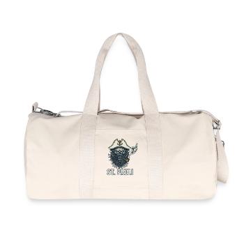 St Pauli Hamburg Paulianer Totenkopf Hafen Captain - Recycled Canvas Sports Bag by Stanley/Stella - natural - Front