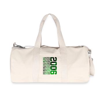 ÉDITION LIMITÉE 2006 20 ANS 20E ANNIVERSAIRE - Sac de sport en toile recyclée Stanley/Stella - blanc naturel - Devant