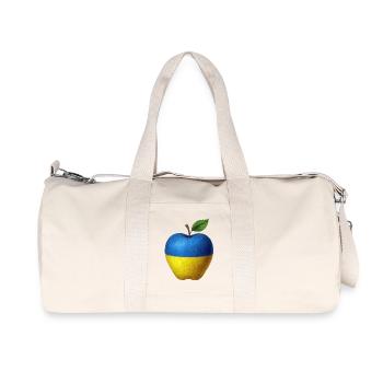 Ukraine - Recycelte Canvas-Sporttasche von Stanley/Stella - Naturweiß - Vorne