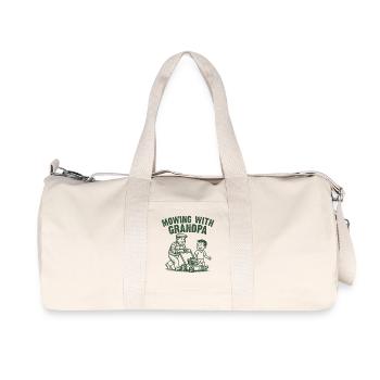 Tondre avec grand-père - Sac de sport en toile recyclée Stanley/Stella - blanc naturel - Devant