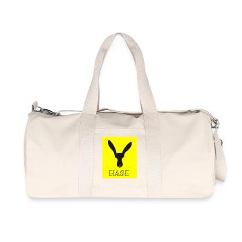 Contraste jaune Bunny Silhouette - Sac de sport en toile recyclée Stanley/Stella - blanc naturel - Devant