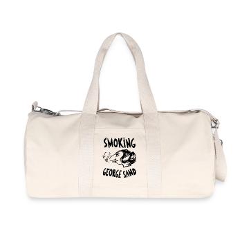 George Sand Smoking Caricature - Recycled Canvas Sports Bag by Stanley/Stella - natural - Front