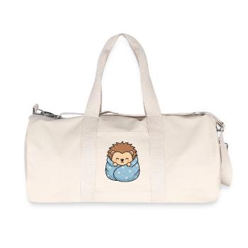 Star-hedgehog cuddle - Recycled Canvas Sports Bag by Stanley/Stella - natural - Front
