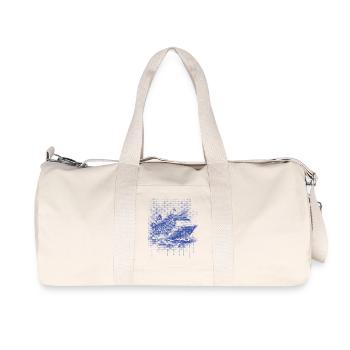 bateau de croisière - Design voyage sur l'océan - Sac de sport en toile recyclée Stanley/Stella - blanc naturel - Devant