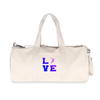 Handball Power Handball Conception pour hommes - Sac de sport en toile recyclée Stanley/Stella - blanc naturel - Devant