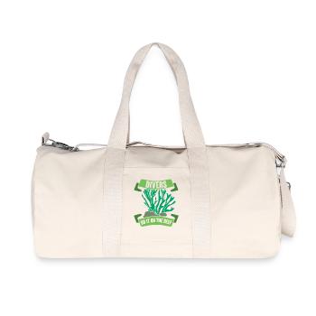 Plongeur Plongeur Snorkeling Plongeur récréatif - Sac de sport en toile recyclée Stanley/Stella - blanc naturel - Devant