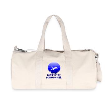 Plongeur Plongeur Snorkeling Plongeur récréatif - Sac de sport en toile recyclée Stanley/Stella - blanc naturel - Devant