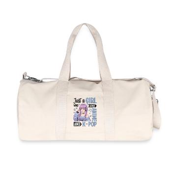 Just A Girl Who Love L’Anime And K-Pop - Sac de sport en toile recyclée Stanley/Stella - blanc naturel - Devant