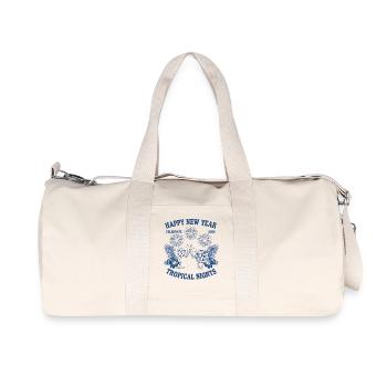 Bonne année Célébration des Nuits Tropicales 2026 - Sac de sport en toile recyclée Stanley/Stella - blanc naturel - Devant
