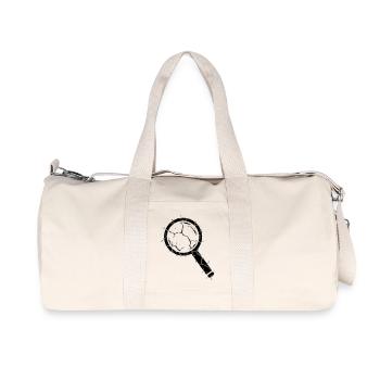 Broken magnifying glass sliver glass vector - Recycled Canvas Sports Bag by Stanley/Stella - natural - Front