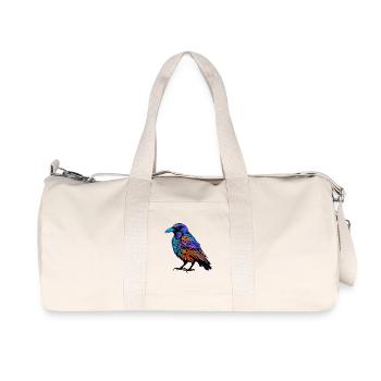 Raven Animal Colorful - Recycled Canvas Sports Bag by Stanley/Stella - natural - Front
