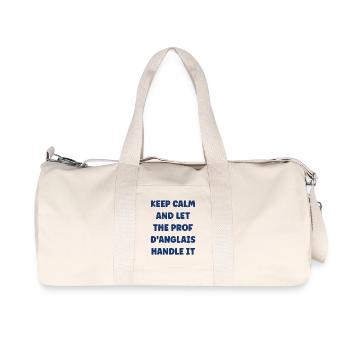 Keep Calm English Teacher - Recycled Canvas Sports Bag by Stanley/Stella - natural - Front