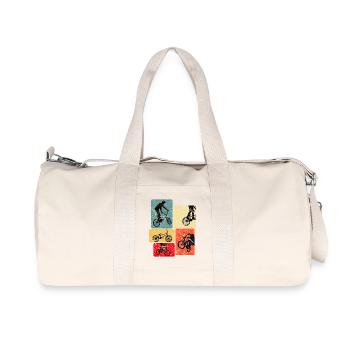 BMX Bike | BMX Bike | BMX - Sac de sport en toile recyclée Stanley/Stella - blanc naturel - Devant