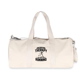 I dont need Therapy, I just need Running - Recycled Canvas Sports Bag by Stanley/Stella - natural - Front