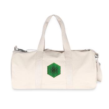 Festival Wear Trippy Mandala Goa Psytrance Rave - Sac de sport en toile recyclée Stanley/Stella - blanc naturel - Devant