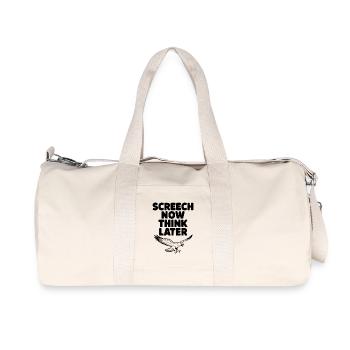 Screech Now, Think Later - Recycled Canvas Sports Bag by Stanley/Stella - natural - Front
