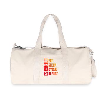 Inspiration pour les vélos de route cool - Sac de sport en toile recyclée Stanley/Stella - blanc naturel - Devant