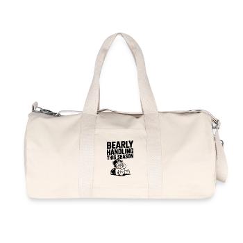 Bearly Handling This Season - Recycled Canvas Sports Bag by Stanley/Stella - natural - Front