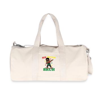 Six Seven Bruh Dabbing Juneteenth Boy Afro Boys - Recycled Canvas Sports Bag by Stanley/Stella - natural - Front